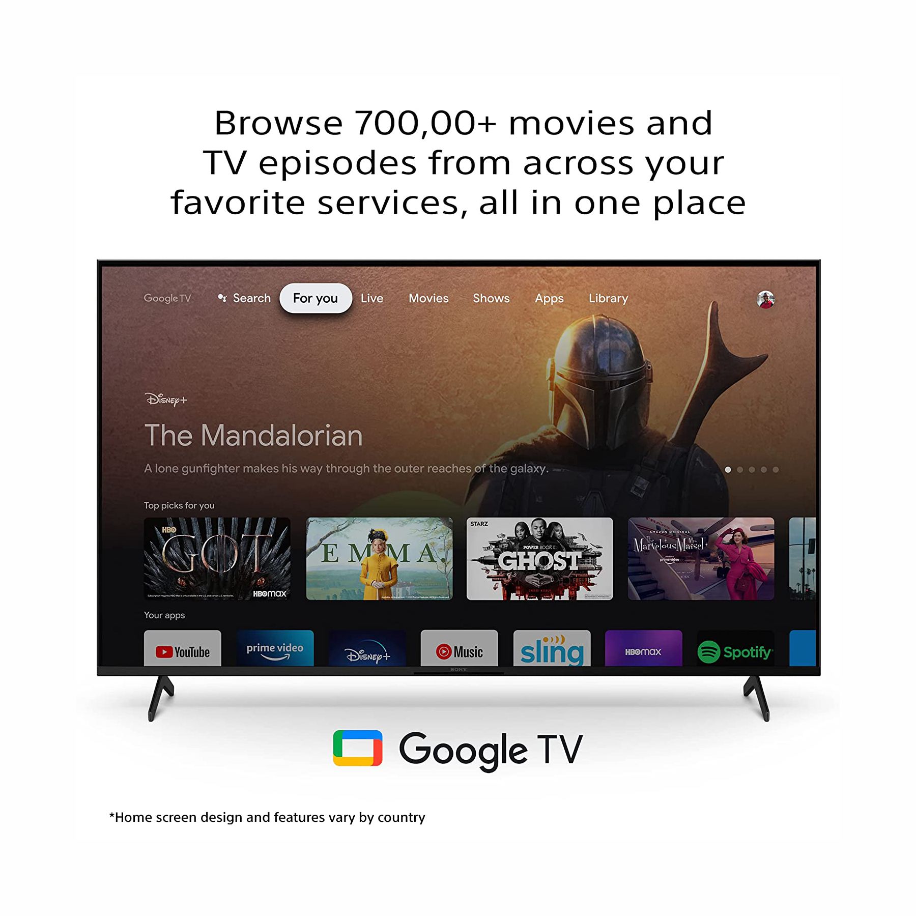 Sony Bravia 139 cm (55 inches) 4K Ultra HD Smart LED Google TV KD-55X80K (Black) - Image 2