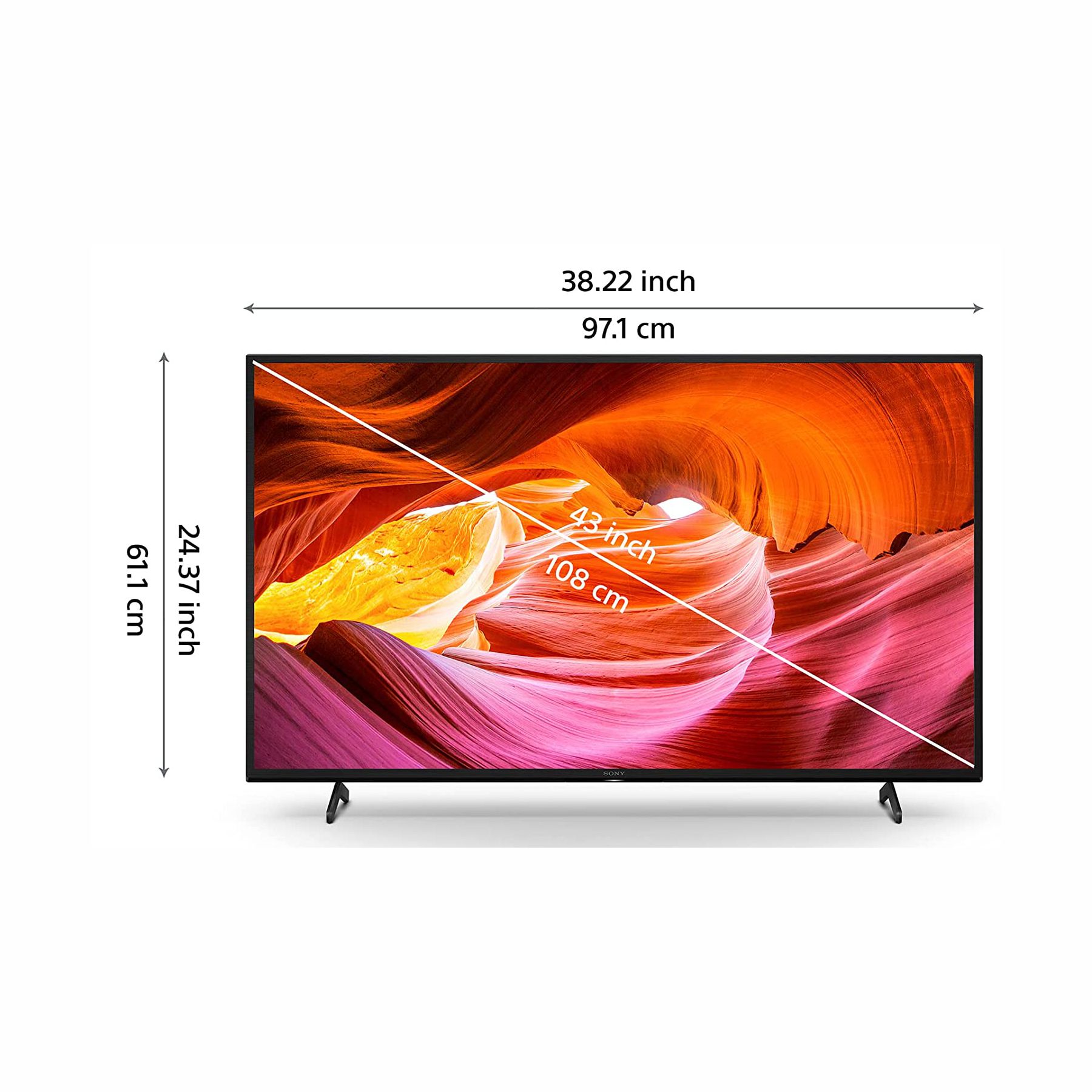 SONY Bravia 108 cm (43 inch) Ultra HD (4K) LED Smart Android TV (KD-43X75K) - Image 5