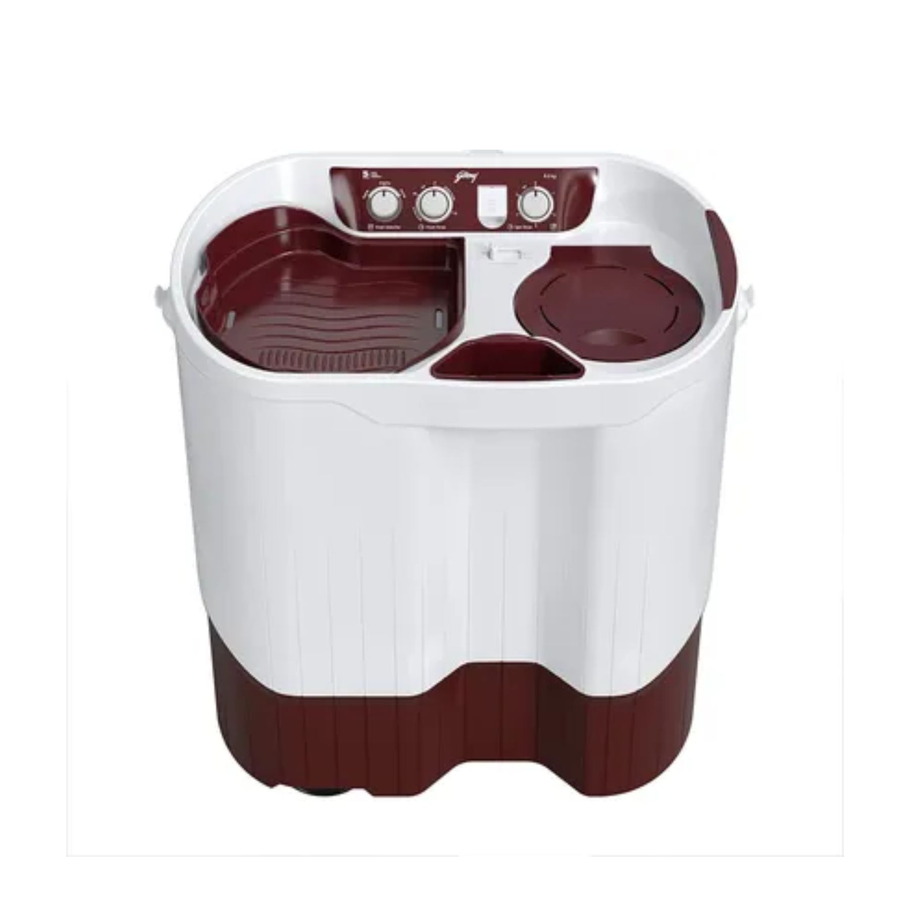 Godrej 8.5 kg Semi Automatic Top Load White, Maroon - Image 3