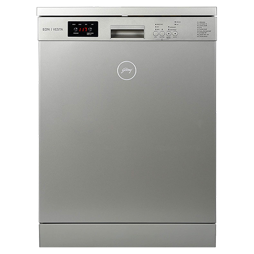 Godrej Eon Dishwasher | Steam Wash Technology |13 place setting |Perfect for Indian Kitchen| A+++ Energy rating | DWF EON VES 13Z SI STSL- Satin Silver