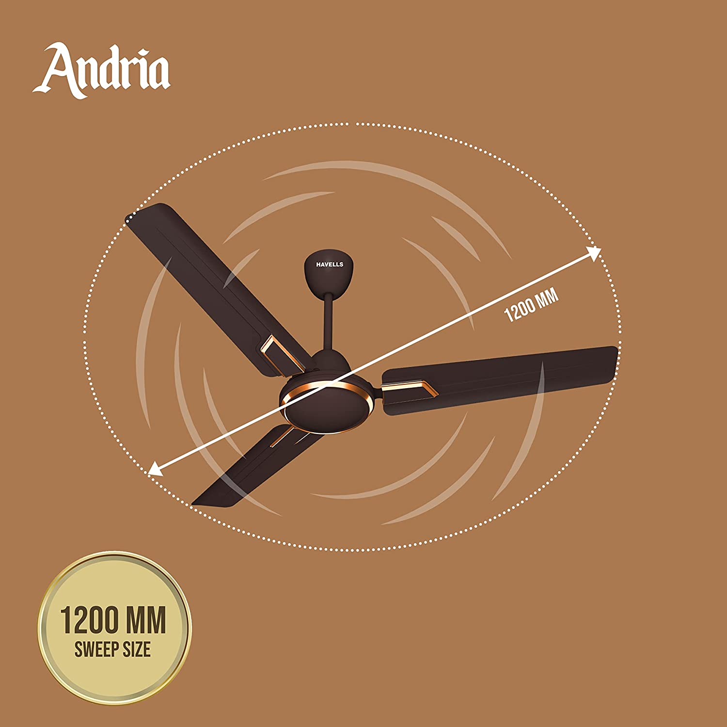 Havells Andria 1200mm Dust Resistant Ceiling Fan - Image 2