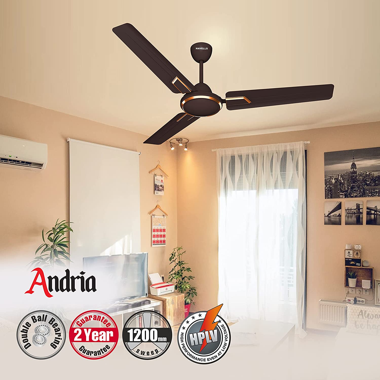 Havells Andria 1200mm Dust Resistant Ceiling Fan - Image 4