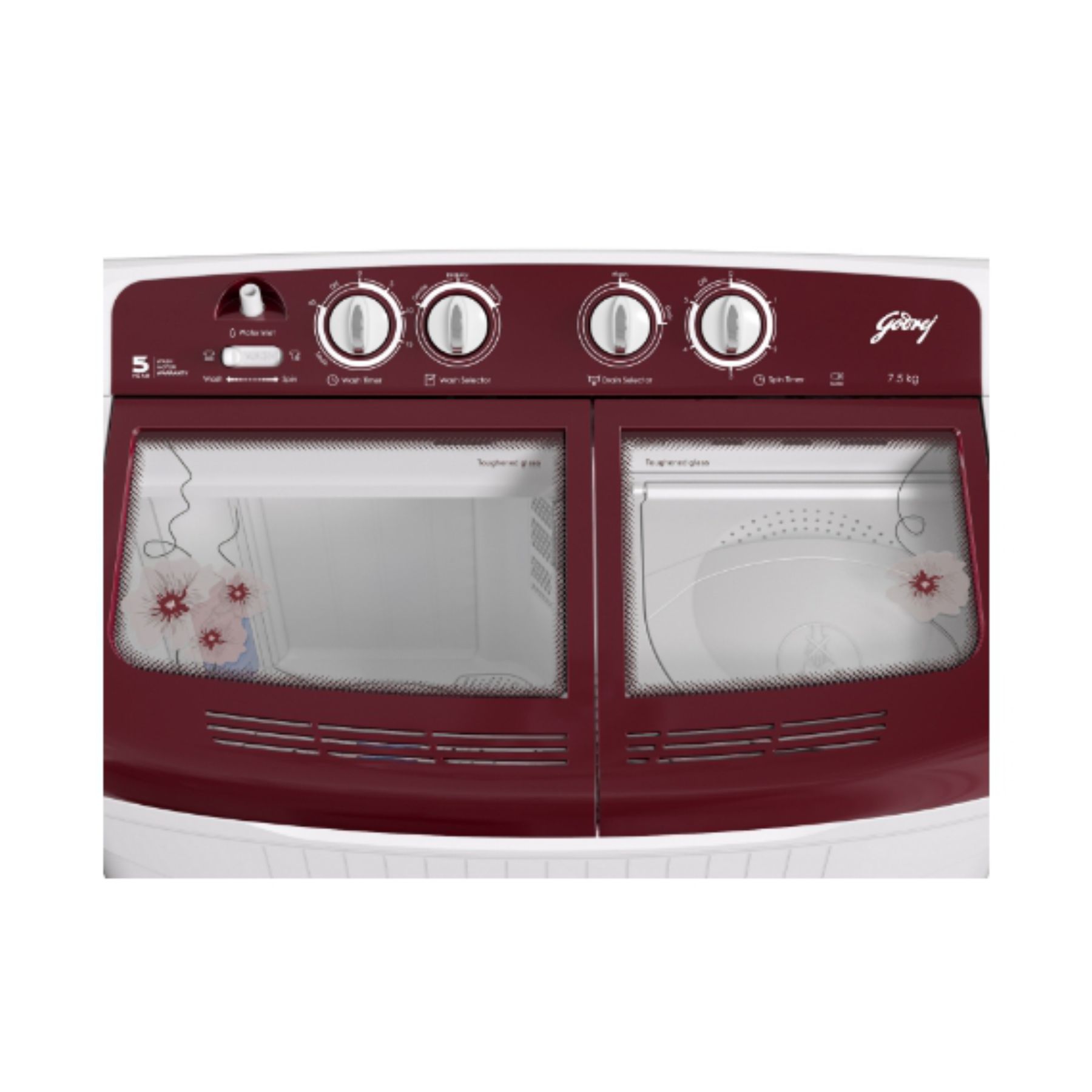 Godrej Edge 7.5 Kg 5 star Semi-Automatic Top Loading Washing Machine - Image 3