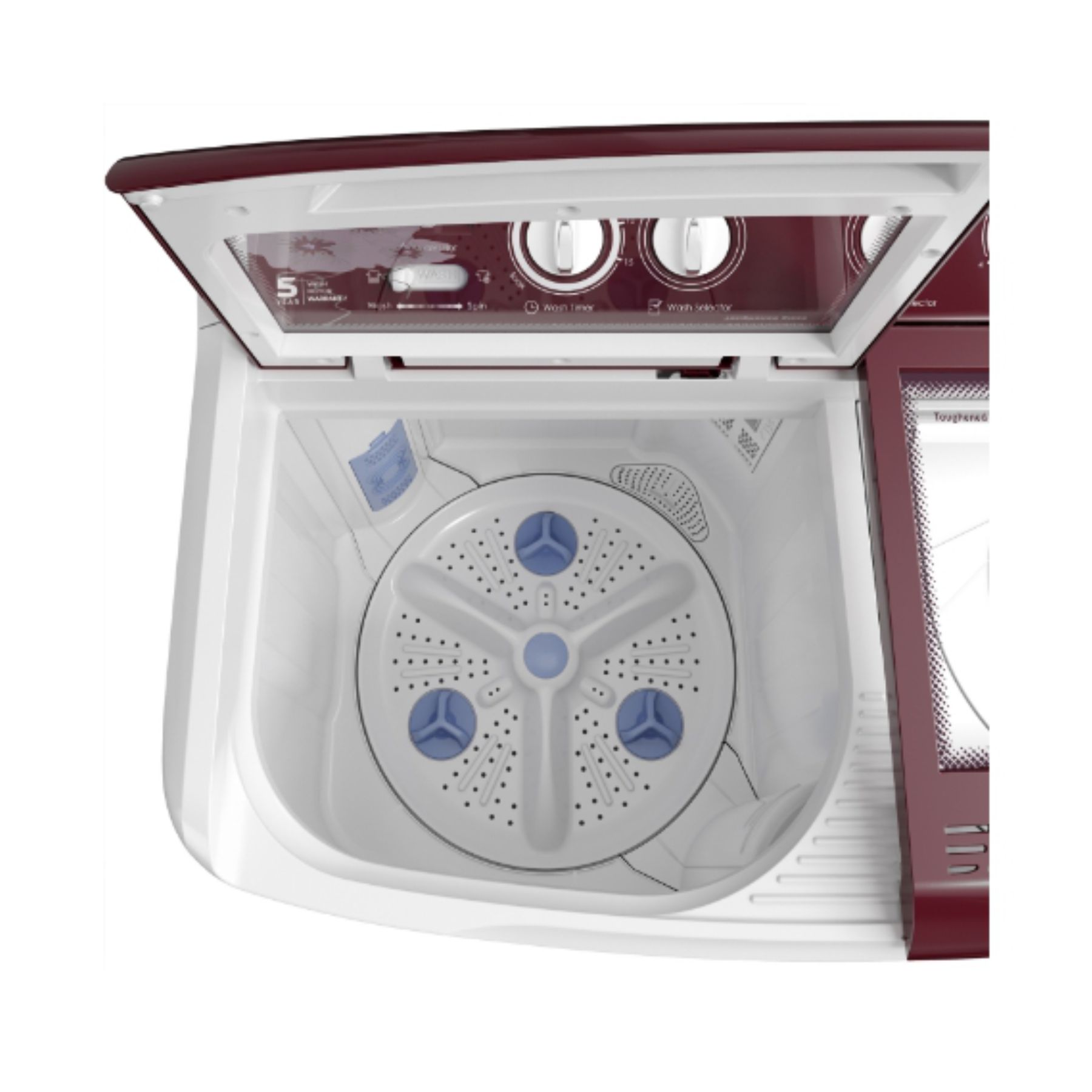 Godrej Edge 7.5 Kg 5 star Semi-Automatic Top Loading Washing Machine - Image 4