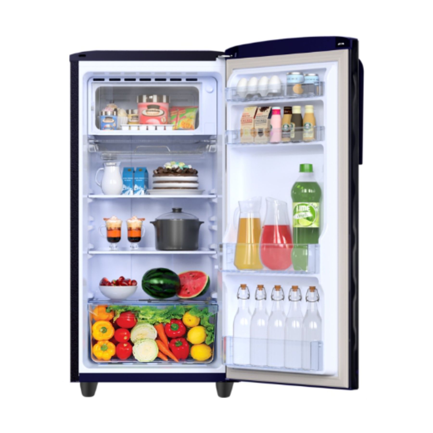 Godrej Single Door Refrigerator 180 Liters 2 Star Turbo cooling technology Toughened Glass Shelf Largest Freezer - Image 3