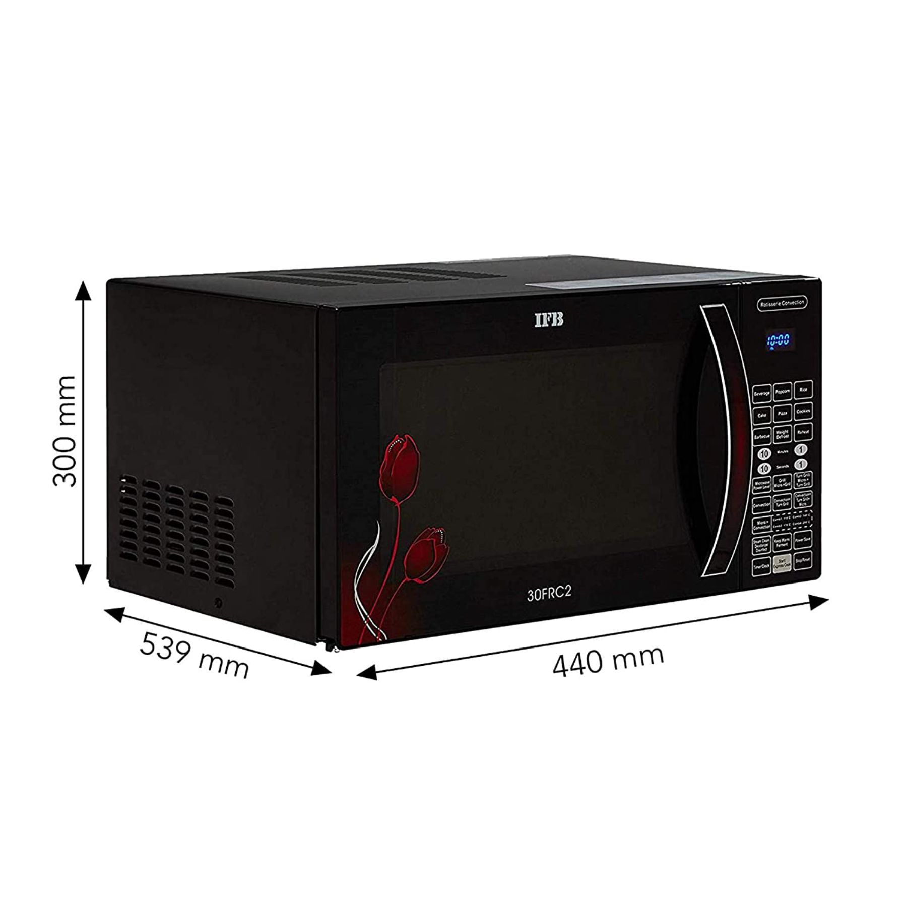 IFB 30 L Convection Microwave Oven (30FRC2, Floral Pattern & Black, With Starter Kit) - Image 2