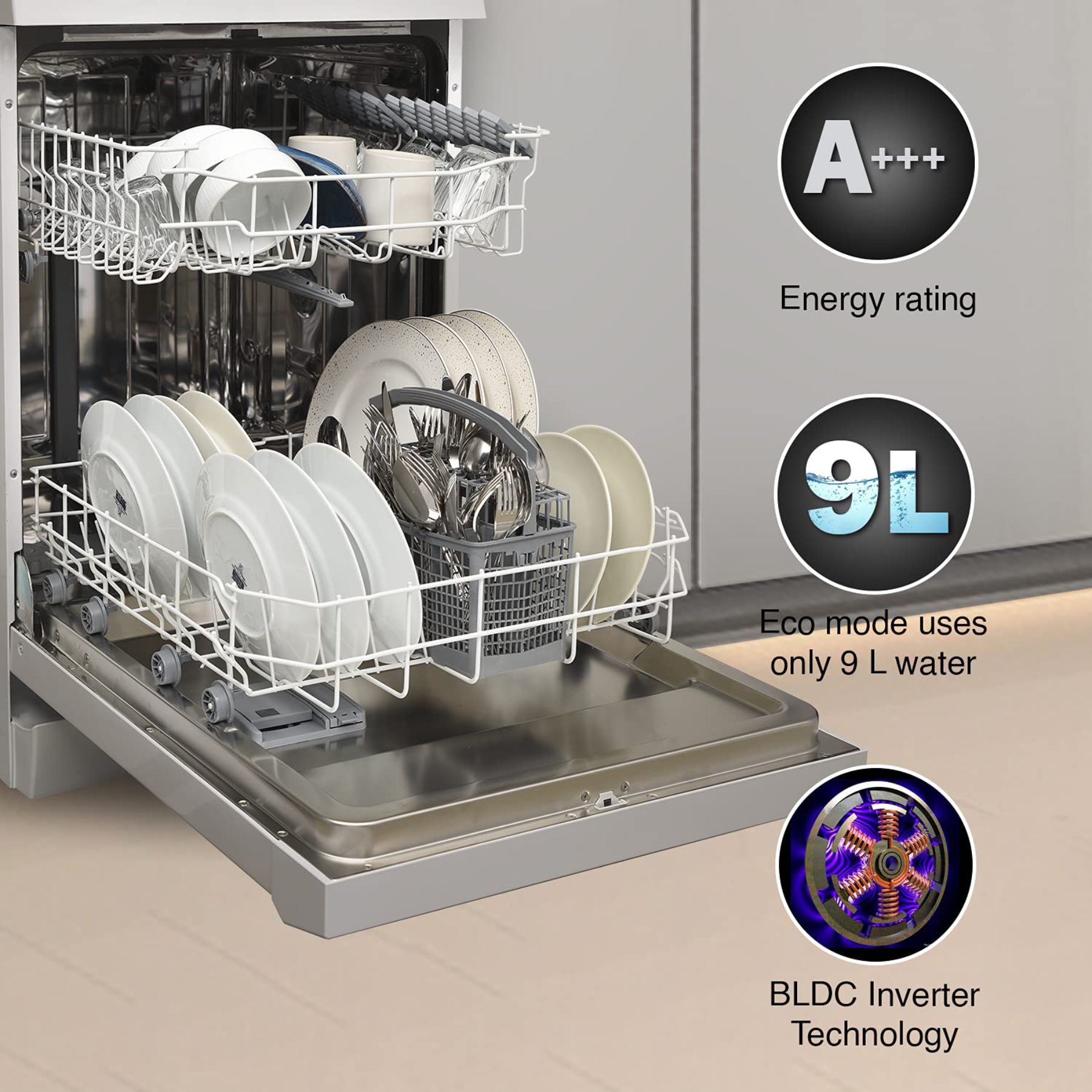 GODREJ DISHWASHER DWF EON VES13Z SI(SD00002)STSL - Image 3