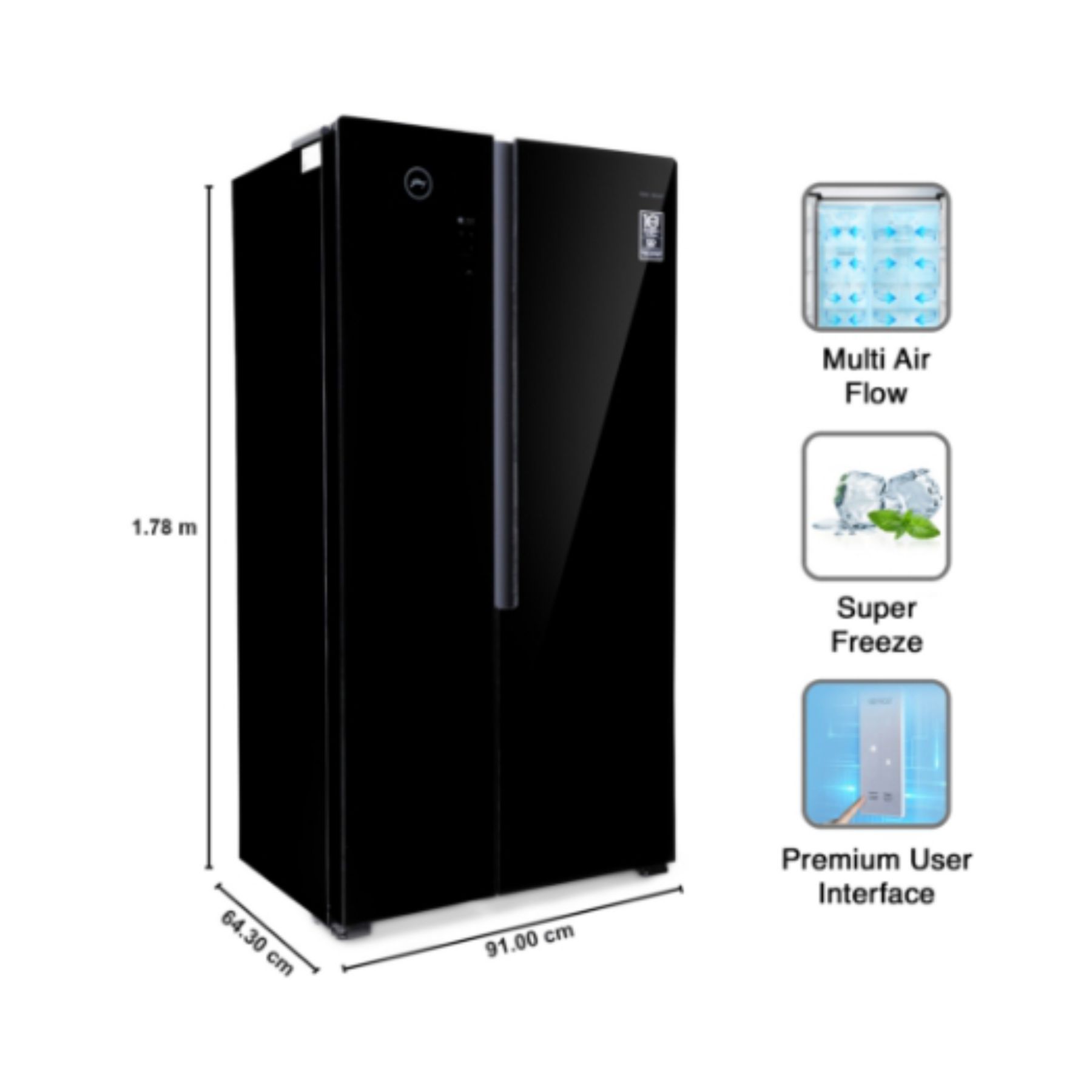 Godrej 564 L Frost Free Side-By-Side Refrigerator - Image 3