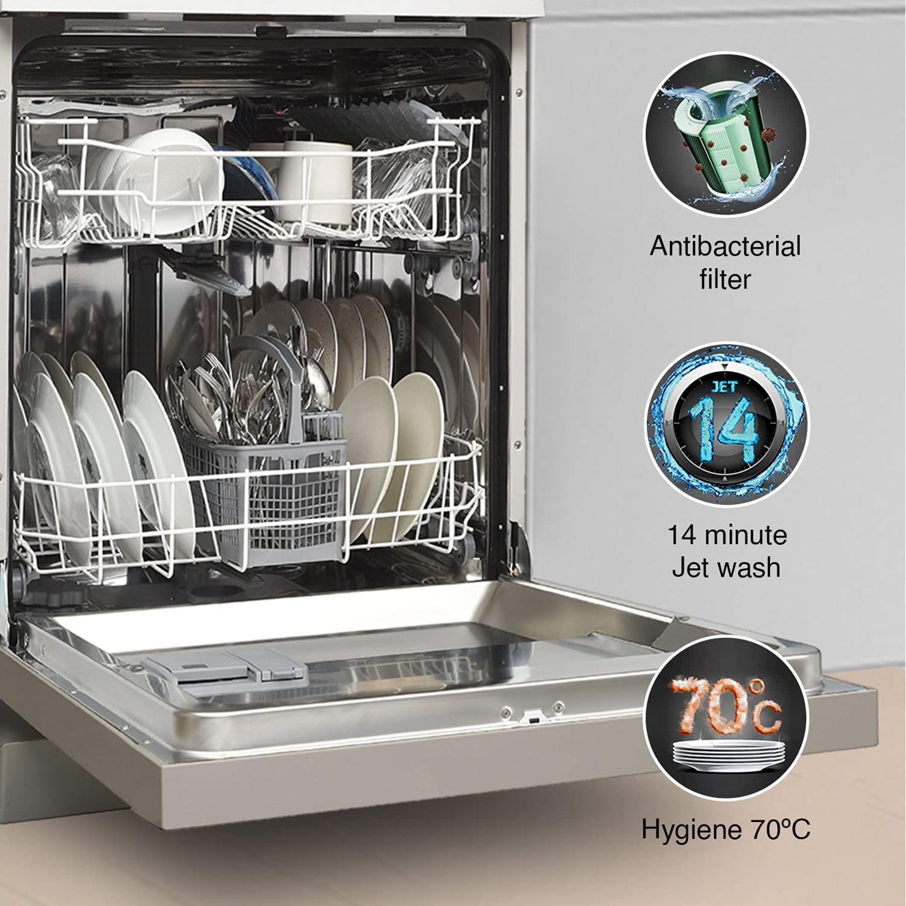 GODREJ DISHWASHER DWF EON VES13Z SI(SD00002)STSL - Image 4