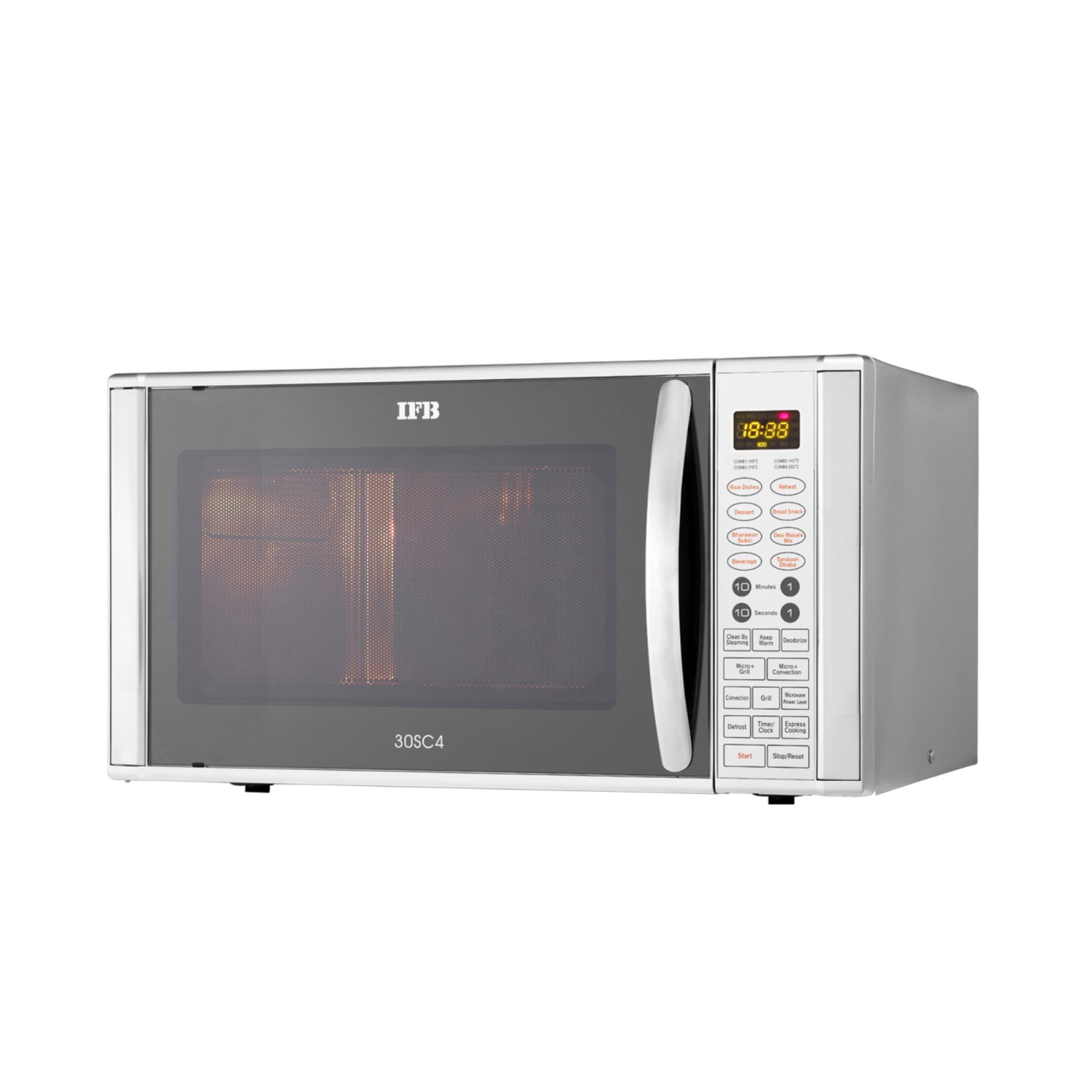 IFB 30 L Convection Microwave Oven (30SC4, Metallic Silver, with Starter Kit) - Image 4