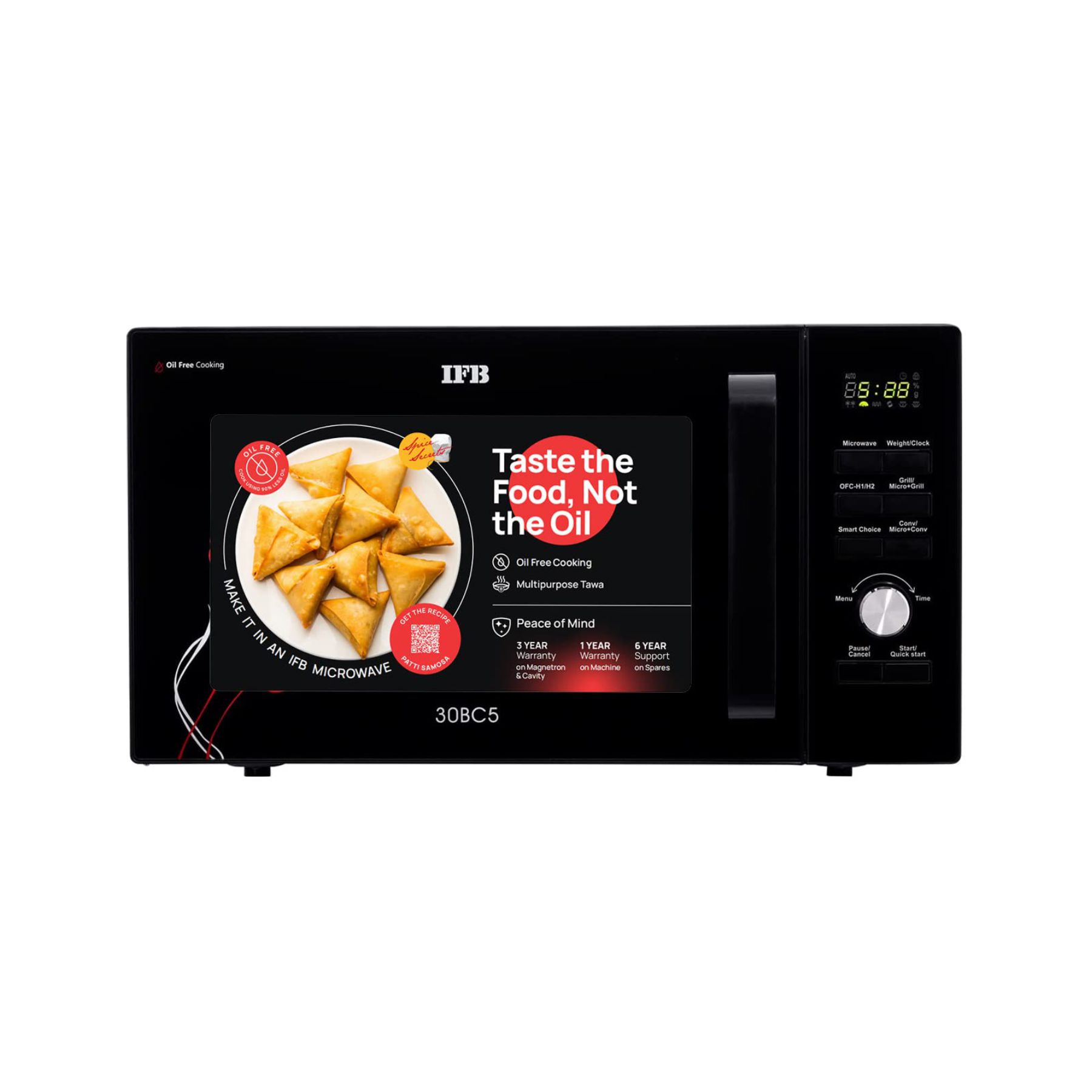 IFB 30 L Convection Microwave Oven (30BC5, Black, With Starter Kit) - Image 5