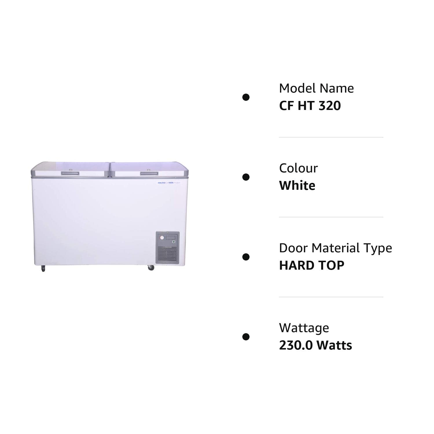 Voltas CF HT 320 DD P Double Door Deep Freezer, 320 Liters - Image 3