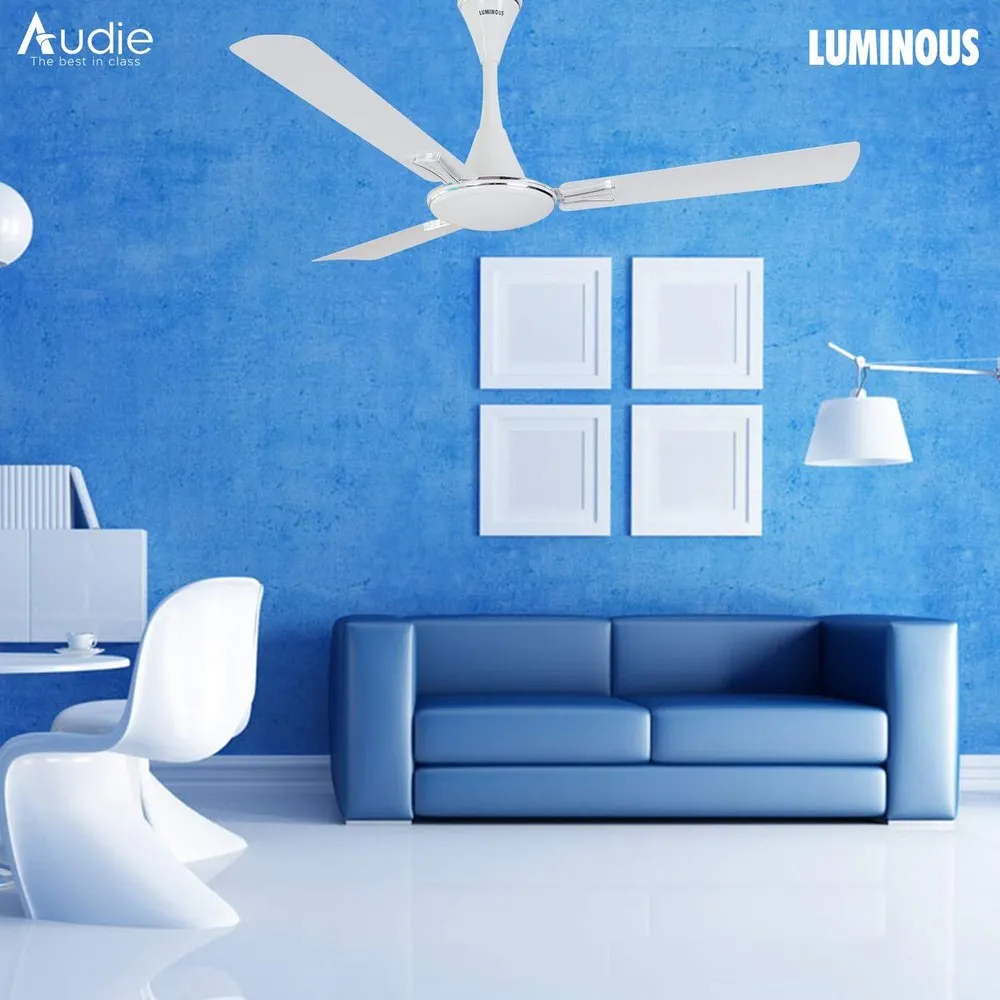Luminous Jaipur Ghoomar 1200mm Ceiling Fan (Makrana White) - Image 3