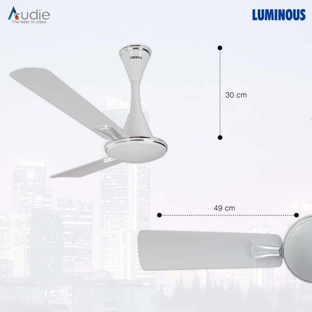 Luminous Jaipur Ghoomar 1200mm Ceiling Fan (Makrana White) - Image 5