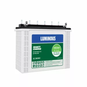 Luminous Shakti Charge SC18060 150 Ah Tall Tubular Inverter Battery for Home, Office & Shops
