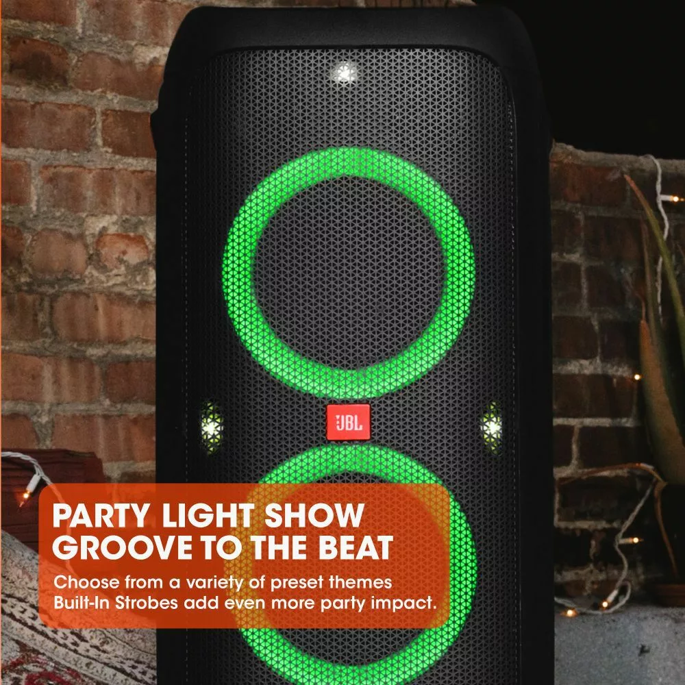 JBL Partybox 310 | Portable Bluetooth Party Speaker | 240W Monstrous Pro Sound | Dynamic Light Show | Backlit Panel | Telescopic Handle & Wheels - Image 3